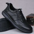 Leather Special Offer Processing Leak-Picking Men's Shoes Leather Shoes Men's Lace up Soft Bottom Deodorant Tods Casual Shoes. 