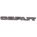 TURBO Universal Car Motorcycle Auto 3D Metal Decal Sticker, Red.