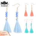 Bohemian rylic Bead Women Girls Tassel Hook Earrings Long Dangle Party Jewelry.