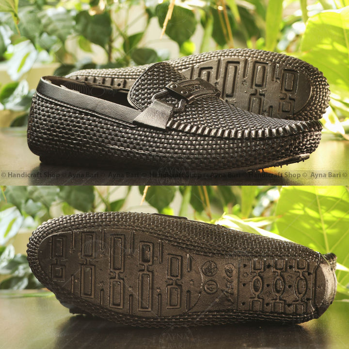 Rubber Sports Formal Loafer Shoe ASHOKA Water Proof Slip On Loafer Shoes  for Men Full Rubber [Handicraft Shop]