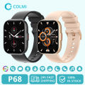 COLMI P68 Smartwatch 2.04'' AMOLED Screen 100 Sports Modes 7 Day Battery Life Support Always On Display Smart Watch Men Women.