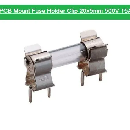 5Pair-%20MEATAL%20PCB%20Mount%20Fuse%20Holder%20Clip%2020x5mm%20Inline%20Fuse%20Housing%20Holder%20PCB%20Mount%20Block%20Series%20Flame%20Resistant%20Fuse%20Clip%20500V%2015A%202Pin%20Leads%20-%20Image%202