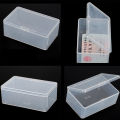 Square Plastic Clear Transparent With Lid Storage Box Collection Container Case NOVO. 