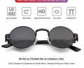 Dollger John Lennon Round Sunglasses Steampunk Metal Frame. 