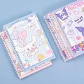 cute 60 Pages A5 Cartoon Sanrio Coil Notebook Mymelody Kuromi Cinnamoroll Journal Notebook Kawaii Diary Sketchbook Office Accessories birthday gift.