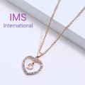 Alphabet Letters Slim Heart Love Pendant Necklace For Women, Slim Chain Necklace Locket for Girls, Name Word Necklaces For Party, Wedding, Dating, Festivals, Birthday. 