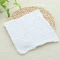 Baby Muslin Bath Towels, 10 Pack Cotton Baby Face Towel,White. 