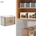 Desk Storage Box Stackable Display Case Small Foldable Desktop Organizer. 