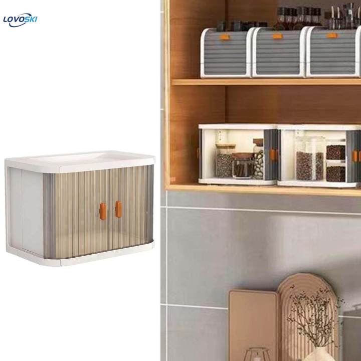 Desk Storage Box Stackable Display Case Small Foldable Desktop Organizer