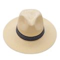 Farmer's Straw Hat Cuban Cap Panama Hat Short Brim Fedora Hat Sun Hat Summer Straw Jazz Hat Unisex Casual.