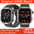 Original GW55 Smart Watch Compass BT Call 2.02'' Voice Assistant 3ATM IP68 Waterproof Heart Rate Outdoor Sports Smartwatch Men.