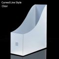 1Pcs Durable Document Paper File Storage Rack Plastic Desk Desktop File Folder Vertical Stand Shelf Rack Book Magazine Holder. 