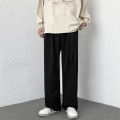 MIXGEORANew Design Sense Western Trousers MeninsPu Shuai High-Grade Pants Draping Effect Brown Suit Pants. 
