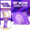 Spider Rotation Handle Silicone Hybrid PC Tablet Case For Samsung Galaxy Tab A9.