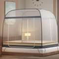 Mongolian yurt mosquito net installation free, foldable 1.5 meter bed sheet, person 1.8 household, double door with bottom but no bottom, Han family home.