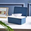 Mask Storage Box Multifunctional Dustproof Tissue Storage Box Case Wet Wipes Dispenser Holder with Lid for Face Cover.