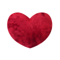 SLEEP TIME Heart Shape Valentine Pillow (16"x15"). 