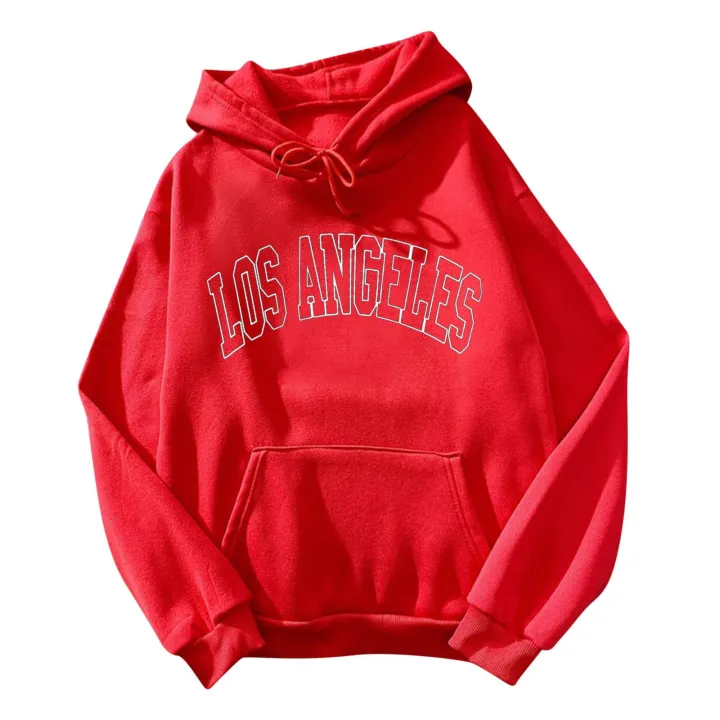 Vintage%20Hoodie%20Women's%20Los%20Angeles%20Print%20Hoody%20Long-sleeved%20Sweatshirt%20Casual%20Blouse%20Pullover%20White%20Tops%20With%20Pocket%20Polerones%20-%20Image%202