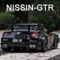 1:24 Nissan Skyline Ares GTR R35 Diecasts Toy Vehicles Metal Toy Car Model High Simulation Pull Back Collection Kids Toys. 