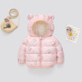 2024 New Children's down and Wadded Jacket Lightweight Baby Ear Style Cotton-Padded Clothes Baby Children Cotton-Padded Jacket Autumn and Winter Children's Clothing. 