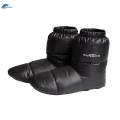 White Duck Down Booties Waterproof Warm Socks Slippers Anti-slip Ultralight Boots Black 28cm.