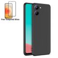 New Phone Case For VIVO Y36 Cover + Tempered Glass Screen Protector Film Transparent Clear Silicone For VIVO Y36 Case.