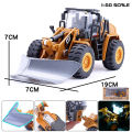 【Yurui】Simulation Vehicle Model Roller Bulldozer Snowplow Mixer Engineering Car Toys For Gift Souvenir. 