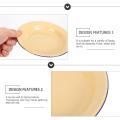 4Pcs Enamel Fruit Shallow Plate Pastry Tray Household Enamelware Cold Dishes Plate Fruit Shallow Plates Pastry Holder Tableware. 