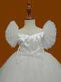 Party Dress/ Frock for Baby/Kids/Children Girls (Age 0-8 Years) – Blue  Fluffy Frock with Puff Sleeves - Eid Collection! Birthday/Wedding/Party/Comfortable/Summer/Winter. 