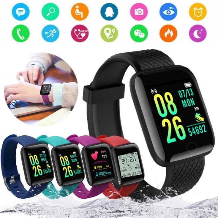 【Ready Stock+FREE Shipping+COD 】D13 Smart Watches Waterproof Sport Electronic Smartwatch Men Women Fitness Tracker Heart Rate Blood Pressure Monitor Smartwatch