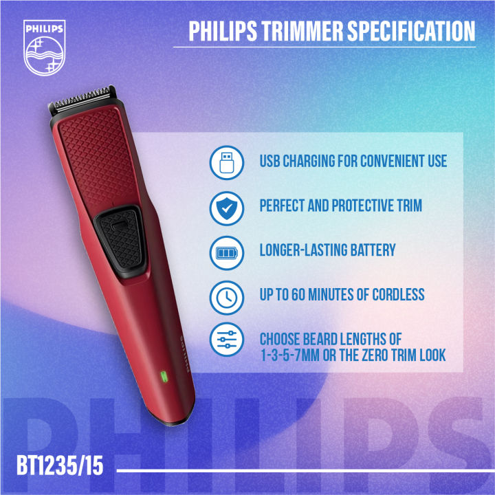 Philips%20BT1235/15%20Beard%20Trimmer%20for%20Men%20%E2%80%93%20Skin-Friendly,%20Dura-Power%20Technology,%20USB%20Rechargeable%20(Official%20Philips%20Product)%20-%20Image%202