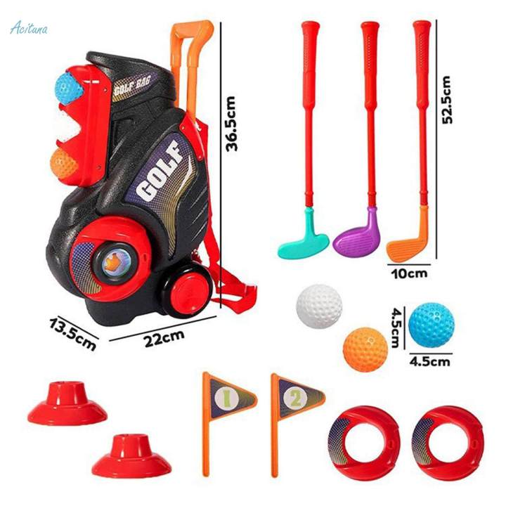 Toddlers%20Golf%20Set%20Development%20with%20Shoulder%20Strap%20Design%20Kids%20Golf%20Suitcase%20Game%20Play%20Set%20for%20-%20Image%202