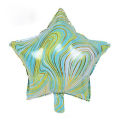 Aluminum Foil Balloon-Rainbow Color Star Shape.