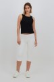 Women's Stretchable Cotton Leggings – Three Quarter, High Waist, Soft and Breathable from Shajpori.