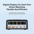260W PD3.1 USB C Charging Station Wireless Charger LCD Display 5 Ports QC 3.0 PPS Fast Charger for iPhone 14 MacBook Pro Samsung.