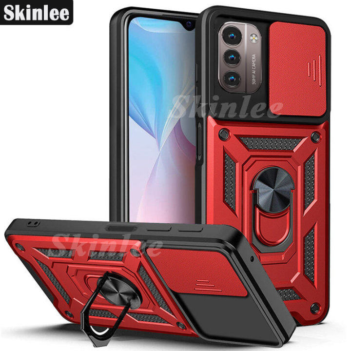 Phone%20Case%20Nokia%20G21%20G11%20Back%20Cover%20Hard%20Armor%20Shockproof%20Camera%20Protection%20Handphone%20Casing%20for%20Nokia%20G11%20G21%20Cover%20Cases%20Car%20Magnetic%20Navigation%20Holder%20Ring%20Cover%20-%20Image%203