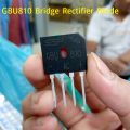 2Pcs- GBU810 AC Bridge Rectifier Diode 1000V 8A Bridge Rectifiers IC Diode 4 Pin Leads 8A Diode GBU810 Diode. 