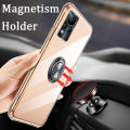 Phone Case Infinix Note11 NFC Back Cover Full Cover Shockproof Magnetic Car Ring Stand Cover Infinix Note 11 NFC Transparent Casing 360 ° Holder Ring.