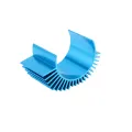 Rc Car Spare Parts 540 550 Motor Radiator For Wltoys 12428 12423 A959-B A969-B A979-B A929-B Blue. 