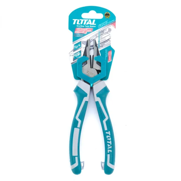 TOTAL%208"/200mm%20High%20Leverage%20Combination%20Pliers%20Model:%20THT210806S%20-%20Image%204