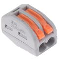 2/3/4/5/8 Way Reusable Spring Lever Terminal Block Electric Cable Wire Connector Encounter.