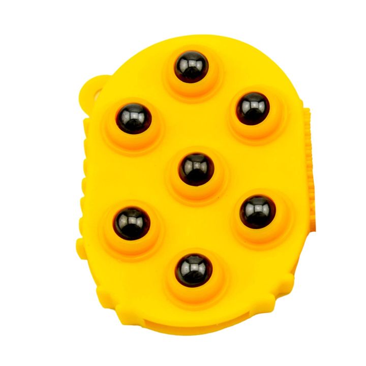 Roller Massage Ball 7 Beads Ergonomics Magnetic Massage Balls Design Silicone Body Anti-Cellulite Muscle Pain Relief Relax Glove