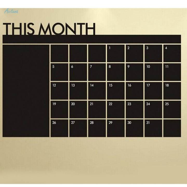 Monthly%20Planner%20Calendar%20Blackboard%20Removable%20Wall%20Sticker%20Chalk%20Board%20Decal%20-%20Image%204