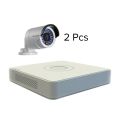 HIKVISION 2MP Full HD 2PCs CCTV Camera Full Package System. 
