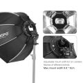 TRIOPO 65cm Foldable 8-Pole Octagon Softbox - black. 