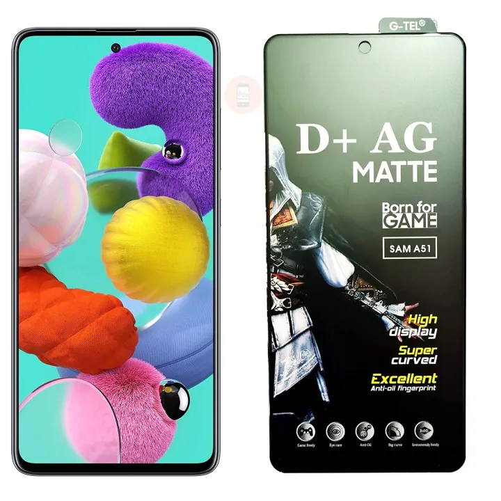 Samsung%20Galaxy%20A51%20PREMIUM%209D%20AG%20MATTE%20Tempered%20Glass%20Screen%20Protector%20(FULL%20DISPLAY%20COVERED)%20-%20Image%202
