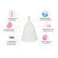 Pretty Women Medical Grade Silicone Menstrual Cup for Women | Small Size | Large Size | Pad.