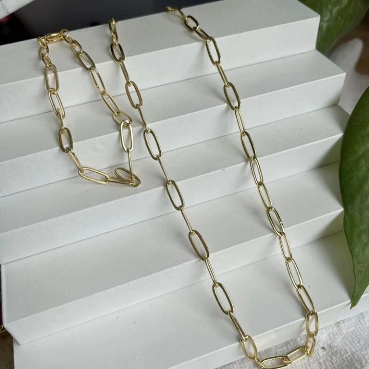 Jialin%20gold%20plated%20jewelry%20High%20quality%20women%20men%20cuban%20chain%20pig%20nose%20chain%20stainless%20steel%20choker%20necklace%20-%20Image%205
