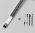 Deli EG16-BK Anti-skid Simple Black ink Gel Pen 0.5mm - Pack of 12 Pcs.