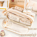 Transparent Pencil Case Large Capacity Pencil Case Japanese Style ins Feng for Girls Primary School Students Simple Pencil Case Junior High School Students. 
